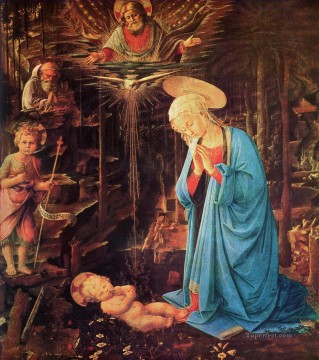 フィリッピーノ・リッピ Painting - メアリーと子供 クリスチャン・フィリッピーノ・リッピ
